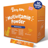 Zesty Paws 10-in-1 front canister showing salmon flavor for daily wellness