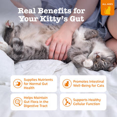Zesty Paws seaweed blend supports gut health and fiber in cats