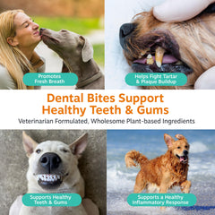 Zesty Paws Clean Breath chews with brown kelp support healthy gums