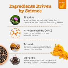 Zesty Paws Liver Support Bites label highlights milk thistle ingredient for liver-friendly support.