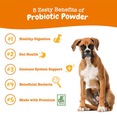 Zesty Paws Probiotics for Dogs with DE111 Bacillus subtilis promotes gut balance
