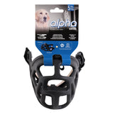 ZEUS Alpha muzzle front view shows secure, humane control for large dogs.