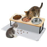 ZFZYyxgs elevated cat bowls tilt-stand promote comfortable meals with reduced whisker contact.