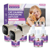 ZHANGK cat calming diffuser kit plugged into outlet for a calmer home