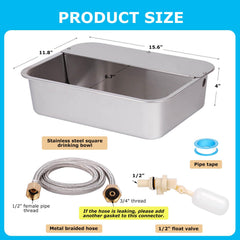 ZHEQOGZH float valve and hose connection for reliable refills.