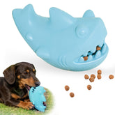 ZhoJee treat-dispensing dog toy in durable natural rubber for long-lasting chewing