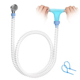 Zhongpu Reach slip-on sprayer attached to faucet with 6ft hose for pet bathing.