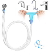 Zhongpu Reach slip-on sprayer attached to tub spout for quick dog baths