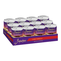 Zignature Lamb Limited Ingredient wet dog food can front, protein-first option for dogs
