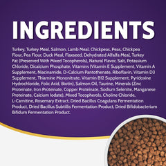 Texture view of Zignature Small Bites dry kibble, showcasing crunchy bites for enjoyable chewing.