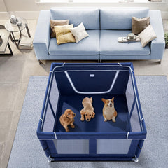 Zikopomi dog playpen assembly aids quick setup and portability.