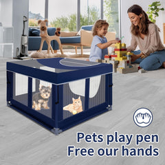 Zikopomi playpen interior roomy space for small pets