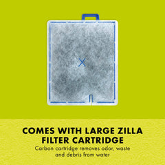 Zilla carbon cartridge for odor and debris control in reptile water