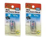 Zilla mini halogen bulb 25W day blue provides warm basking light for reptile habitats