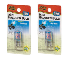 Zilla mini halogen bulb 25W day blue provides warm basking light for reptile habitats