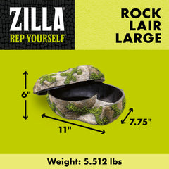 Zilla Rock Lair ramp entry offers a sheltered resting spot for reptiles.