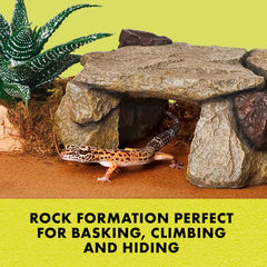 Zilla Shale Rock Den hidden niche provides secure retreat.
