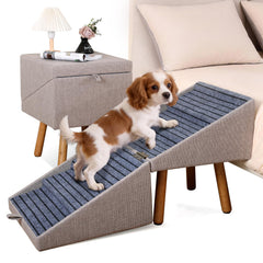 Ziluce dog ramp small dogs couch-steps enables safe sofa access.