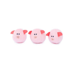 ZippyPaws Burrow Miniz Squeakers Closeup: engaging sounds boost enrichment