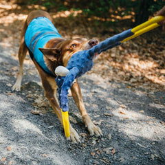 ZippyPaws RopeTugz soft plush core balances cuddly comfort with sturdy rope.