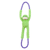 ZippyPaws RopeTugz Green Monkey design for durable tug play and interactive fun.