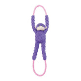 ZippyPaws RopeTugz Monkey rope-tug demonstrates durable tug play.