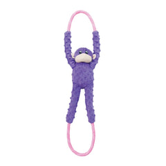 ZippyPaws RopeTugz Monkey rope-tug demonstrates durable tug play.