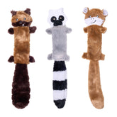 ZippyPaws Skinny Peltz Chipmunk toy with three squeakers for interactive play