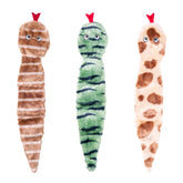 ZippyPaws Skinny Peltz Desert Snakes 18in, ideal for mess-free play with medium and large dogs.