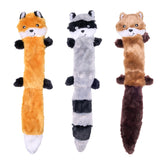 ZippyPaws Skinny Peltz fox toy close-up shows soft plush texture for gentle play