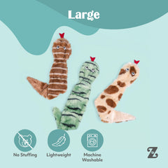 ZippyPaws Skinny Peltz soft plush texture offers cozy, comforting play across life stages.