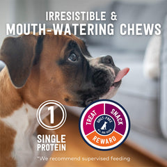 ZIWI air-dried venison chews preserve nutrients with natural flavor, ideal for tasty rewards.