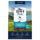 ZIWI Peak air-dried dog food with mackerel and lamb in a bowl supports wholesome meals.