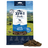 ZIWI Peak Lamb air-dried dog food bag; premium grain-free nutrition for all life stages.
