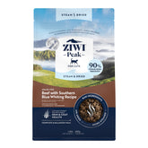 ZIWI Peak beef and blue whiting cat food in a bowl promotes a glossy coat
