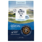 ZIWI Peak steam-dried lamb dog food bag showing 113.6oz packaging for long-lasting meals