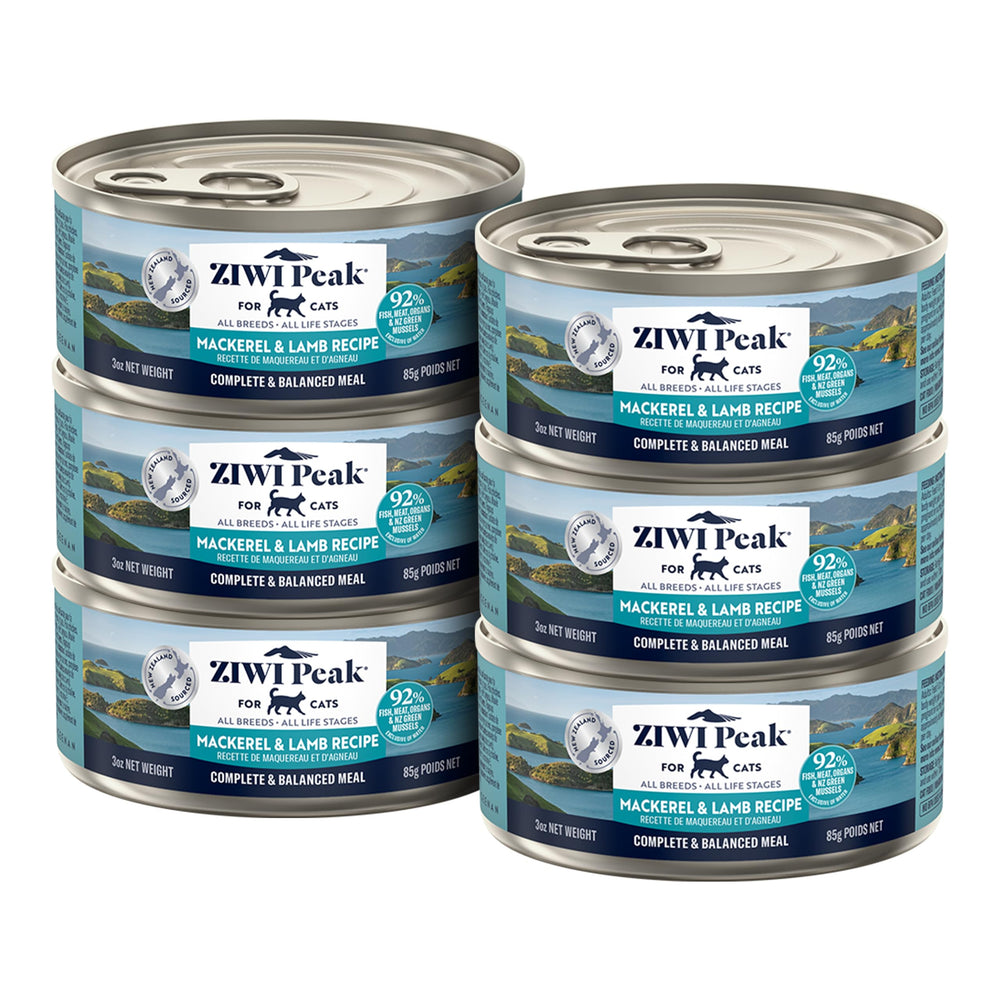 ZIWI Peak wet cat food can front view showing premium protein for carnivore cats.