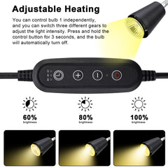 ZJNBMTFY turtle heat lamp with cycle timer for natural day night rhythm.