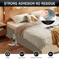ZLAFM cat scratch mat with self-adhesive backing for easy installation.