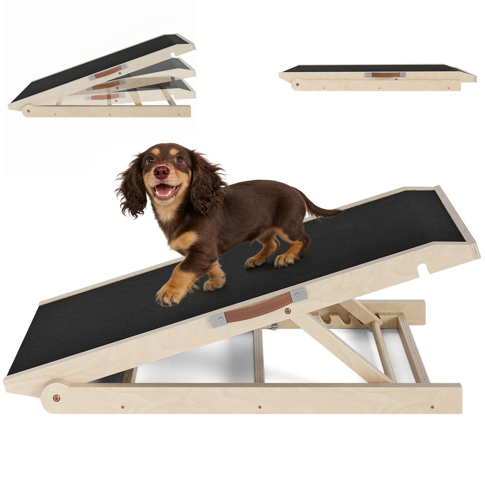 Znnam dog ramp 32-inch assembly for simple setup and safe sofa access.
