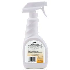 Zodiac Flea & Tick Spray on a kitten, gentle formula for small pets.