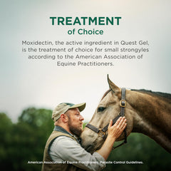 Zoetis Quest Gel tongue-dissolves for quick intake during administration.