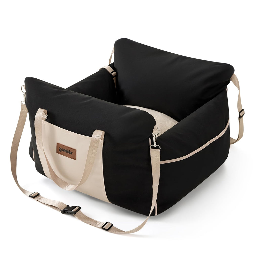 ZOMISIA dog car seat with waterproof cover shields against spills on road trips