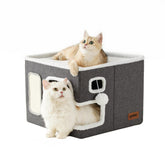 ZOMISIA cat bed indoor large house for privacy and comfort.