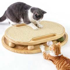 ZOMISIA cat scratcher ball track toy for engaging play and claw health.