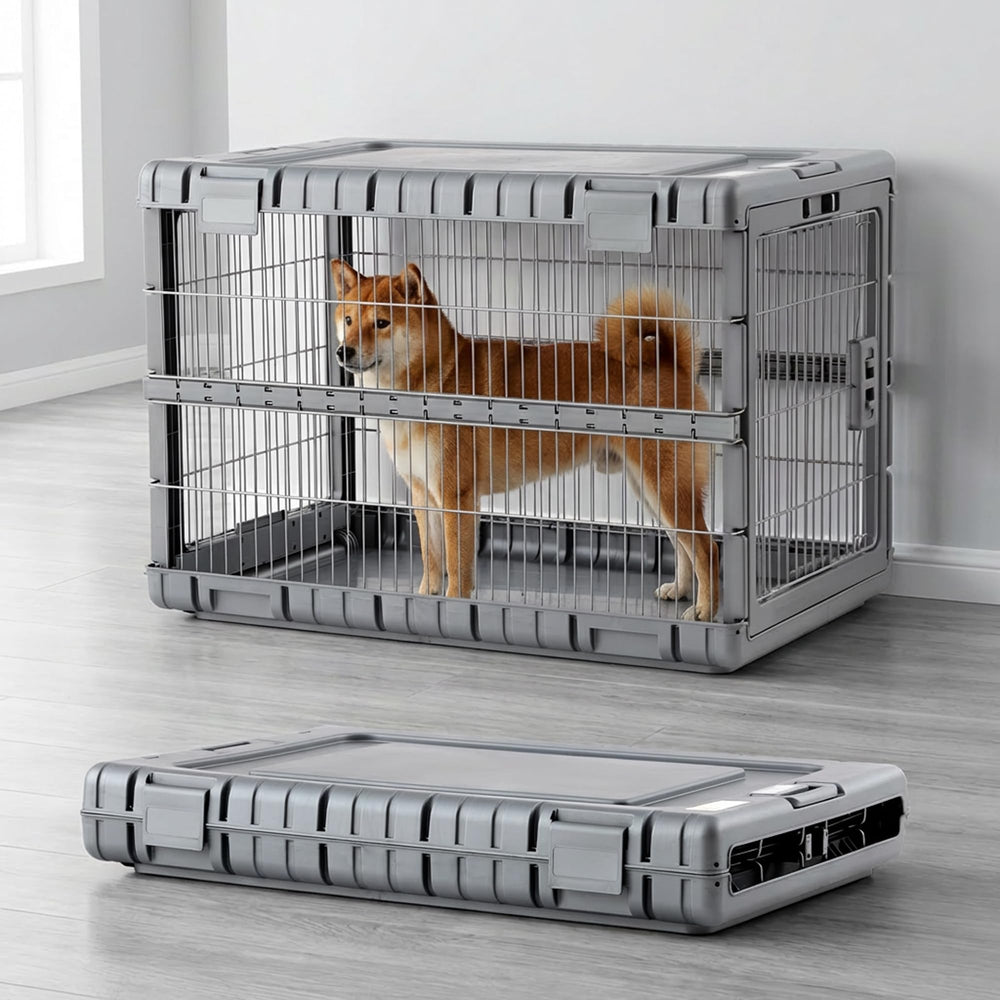 ZOMISIA collapsible crate folded flat for compact storage
