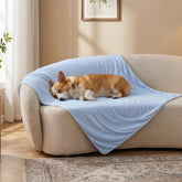 ZOMISIA cooling blanket for medium dogs blue on sofa keeps pets cool