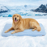 ZOMISIA XXL blue dog cooling mat offers instant cooling on contact.