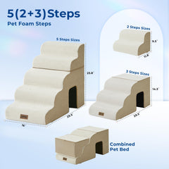 ZOMISIA 2-in-1 ramp with zipper connection for flexible setup.