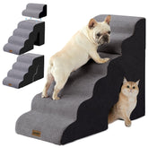 ZOMISIA 29-inch dog ramp with 6-step setup for elevated bed access.